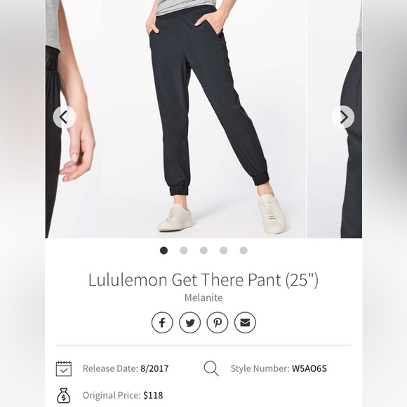 Lululemon Get there Pant (25”) - Picture 1 of 6